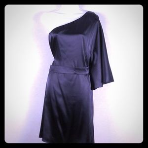 Asymmetrical Batwing Cocktail Bridesmaid Dress